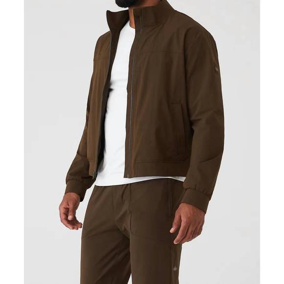 NEW ALO YOGA co-op bomber in espresso - Picture 2 of 3